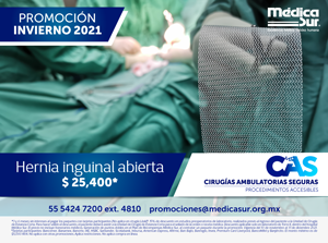 Hernia inguinal abierta CAS Invierno 2021