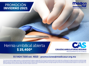 Hernia umbilical abierta CAS Invierno 2021