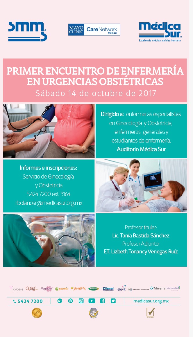 Primer Encuentro de Enfermería en Urgencias Obstétricas