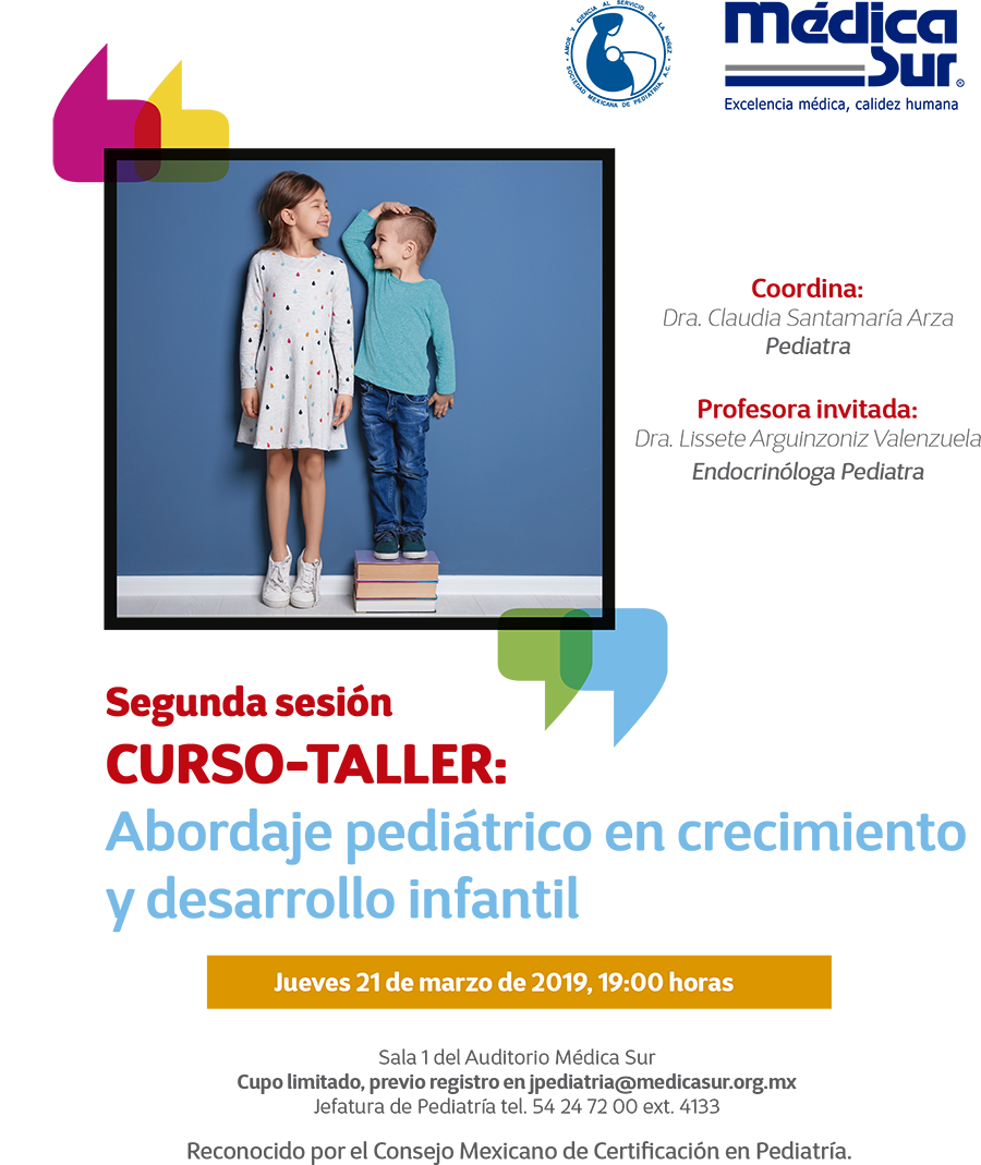 Cartel del evento Simposio Mensual de Pediatria