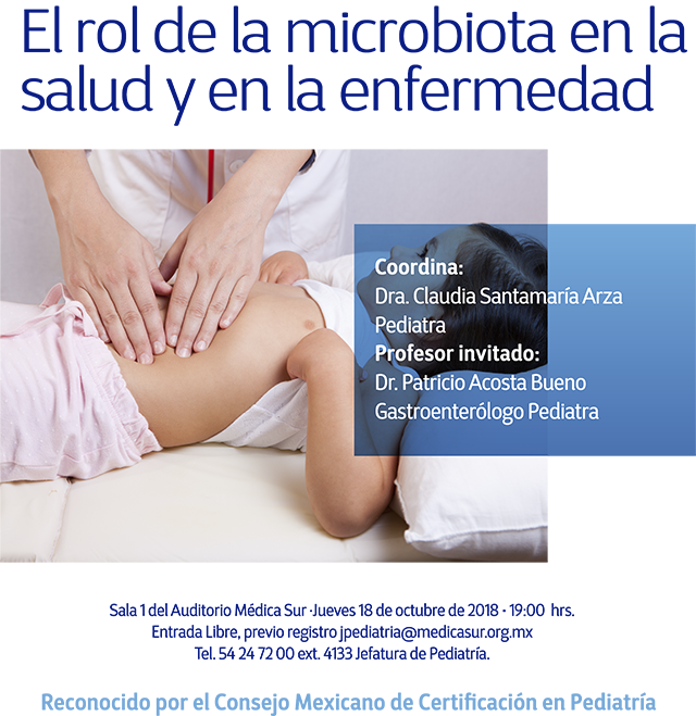 Cartel del evento Simposio Mensual de Pediatria